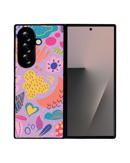 Android Flip / Fold Leather Grip - Florals