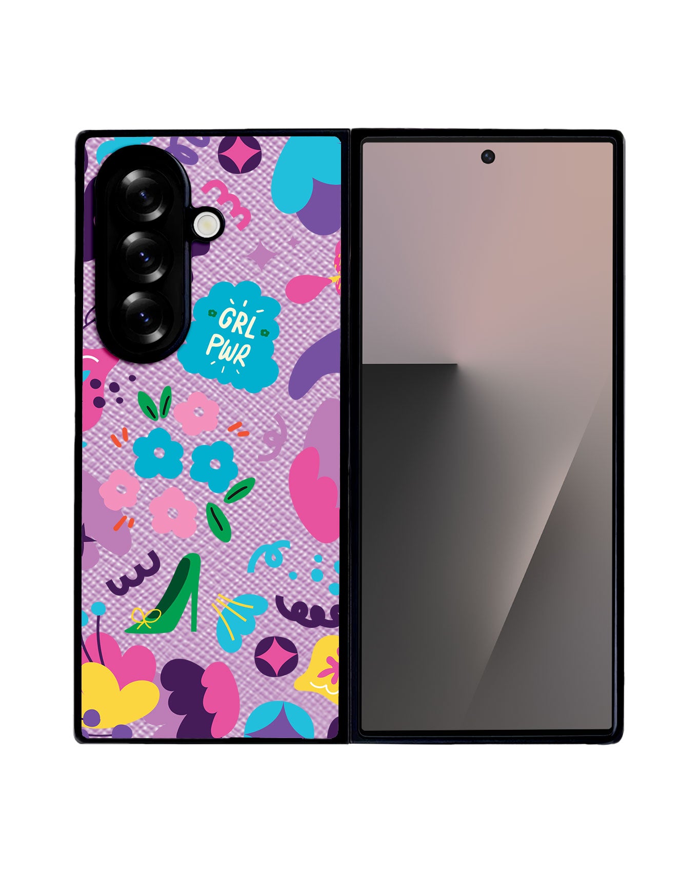 Android Flip / Fold Leather Grip - Girl Power 1.0