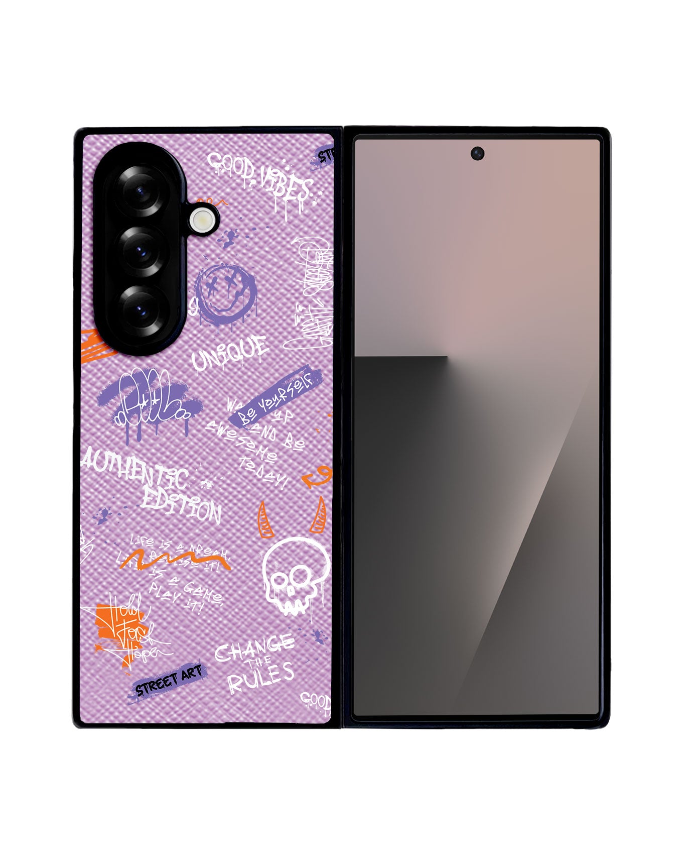 Android Flip / Fold Leather Grip - Graffiti