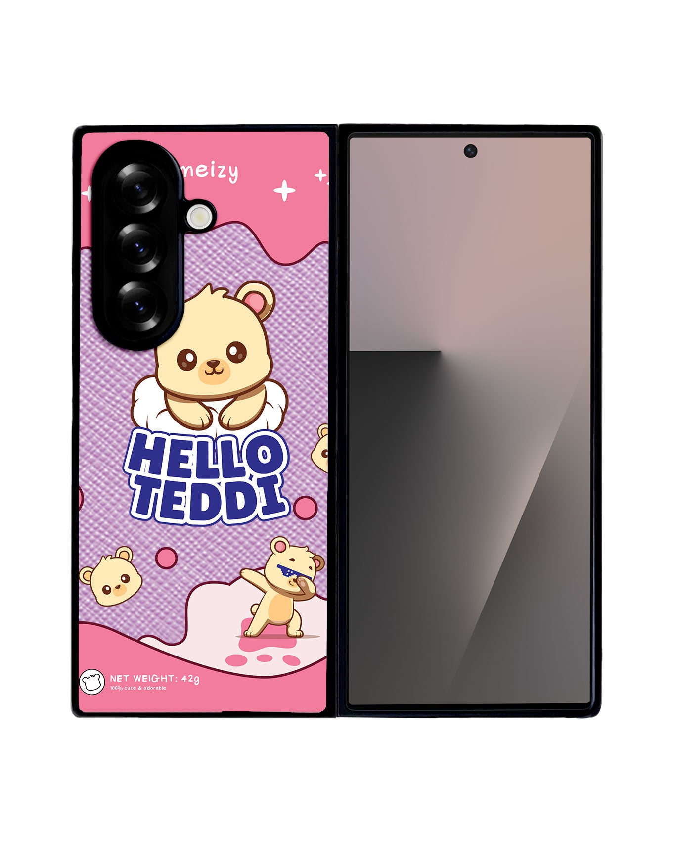 Android Flip / Fold Leather Grip - Hello Teddy 2.0