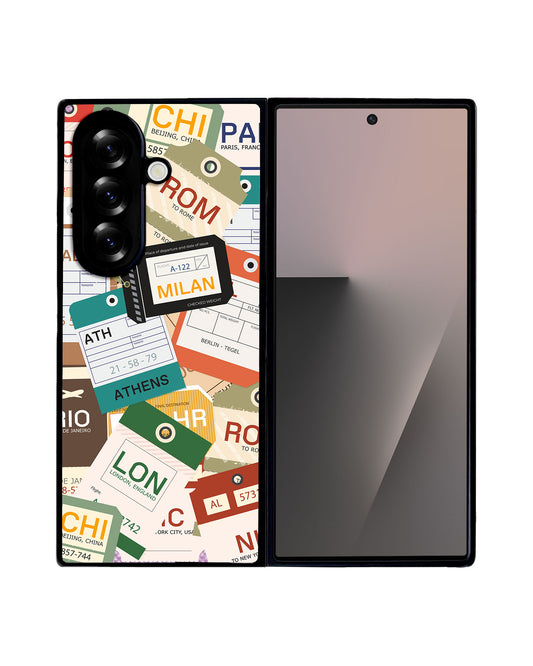 Android Flip / Fold Leather Grip - Luggage Tag