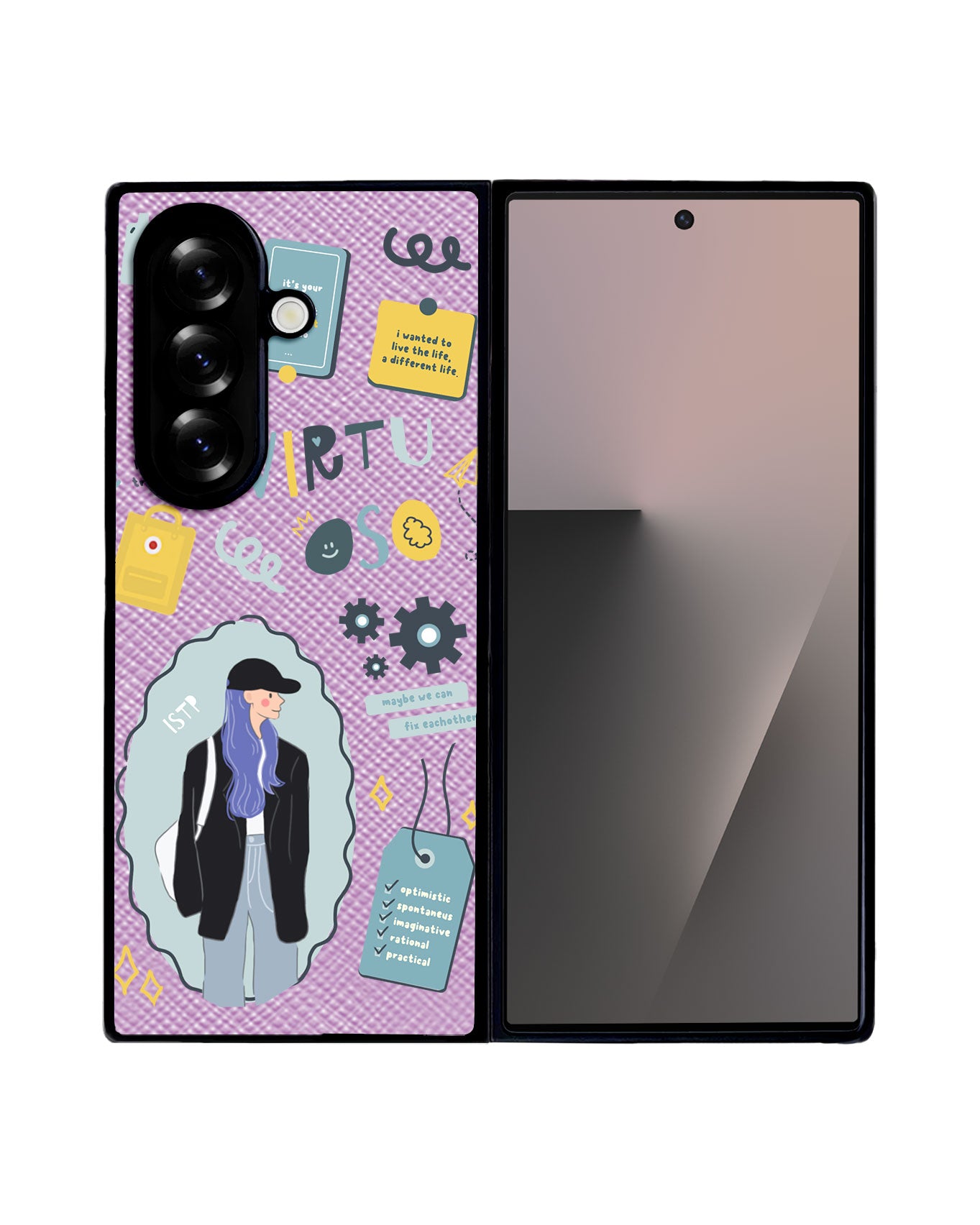 Android Flip / Fold Leather Grip - ISTP