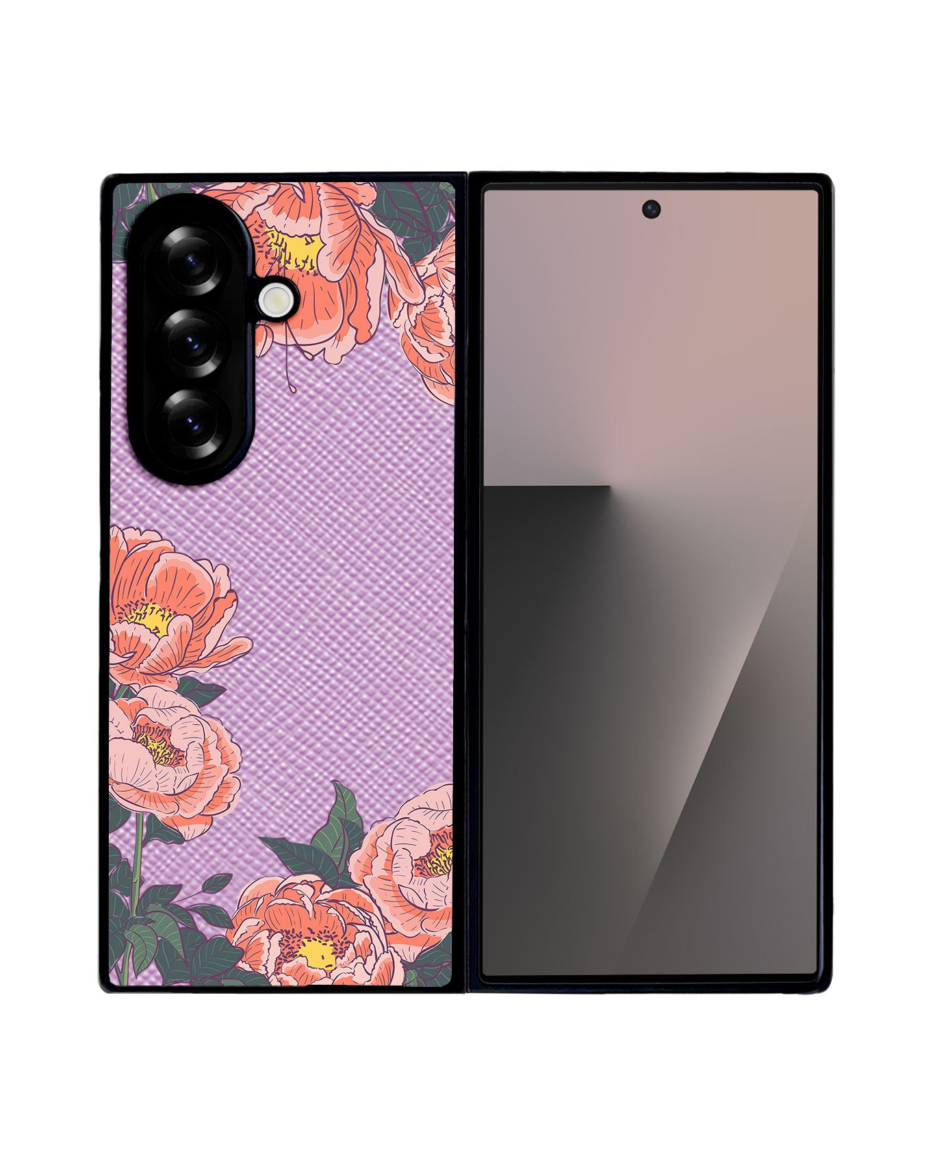 Android Flip / Fold Leather Grip - Carnation 2.0