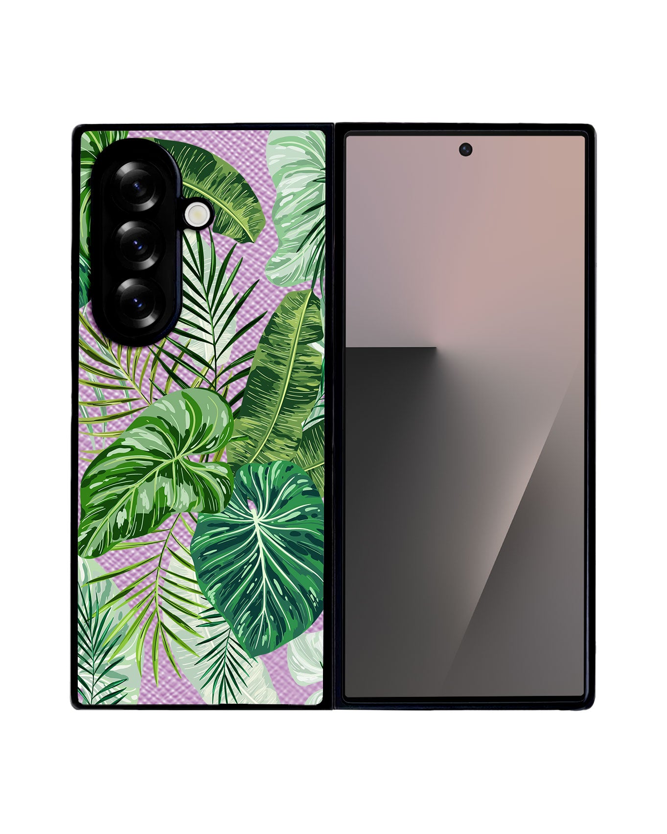 Android Flip / Fold Leather Grip - Rainforest