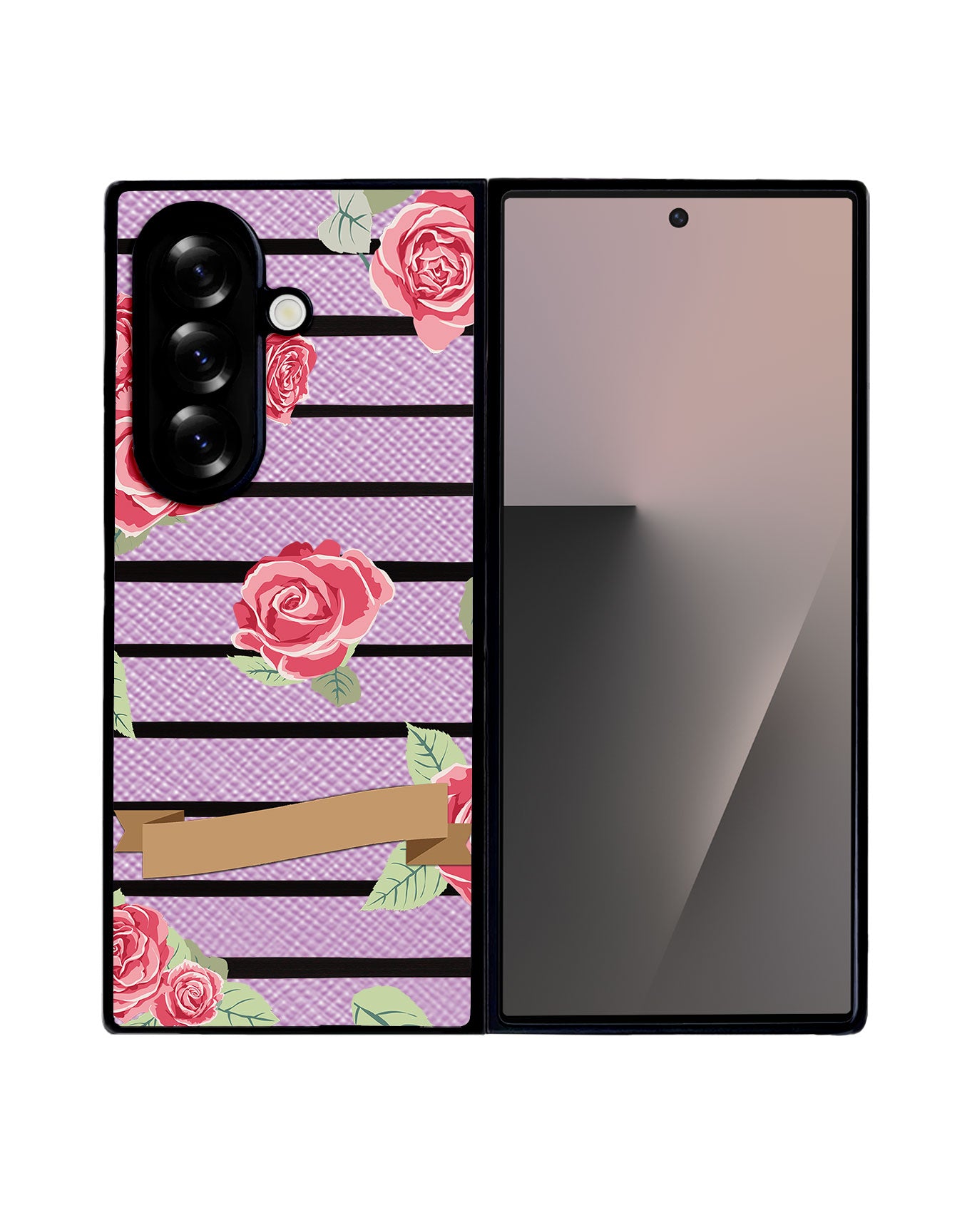 Android Flip / Fold Leather Grip - Rose