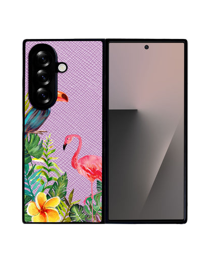 Android Flip / Fold Leather Grip - Tropical