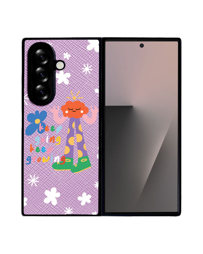 Android Flip / Fold Leather Grip - Keep Growing