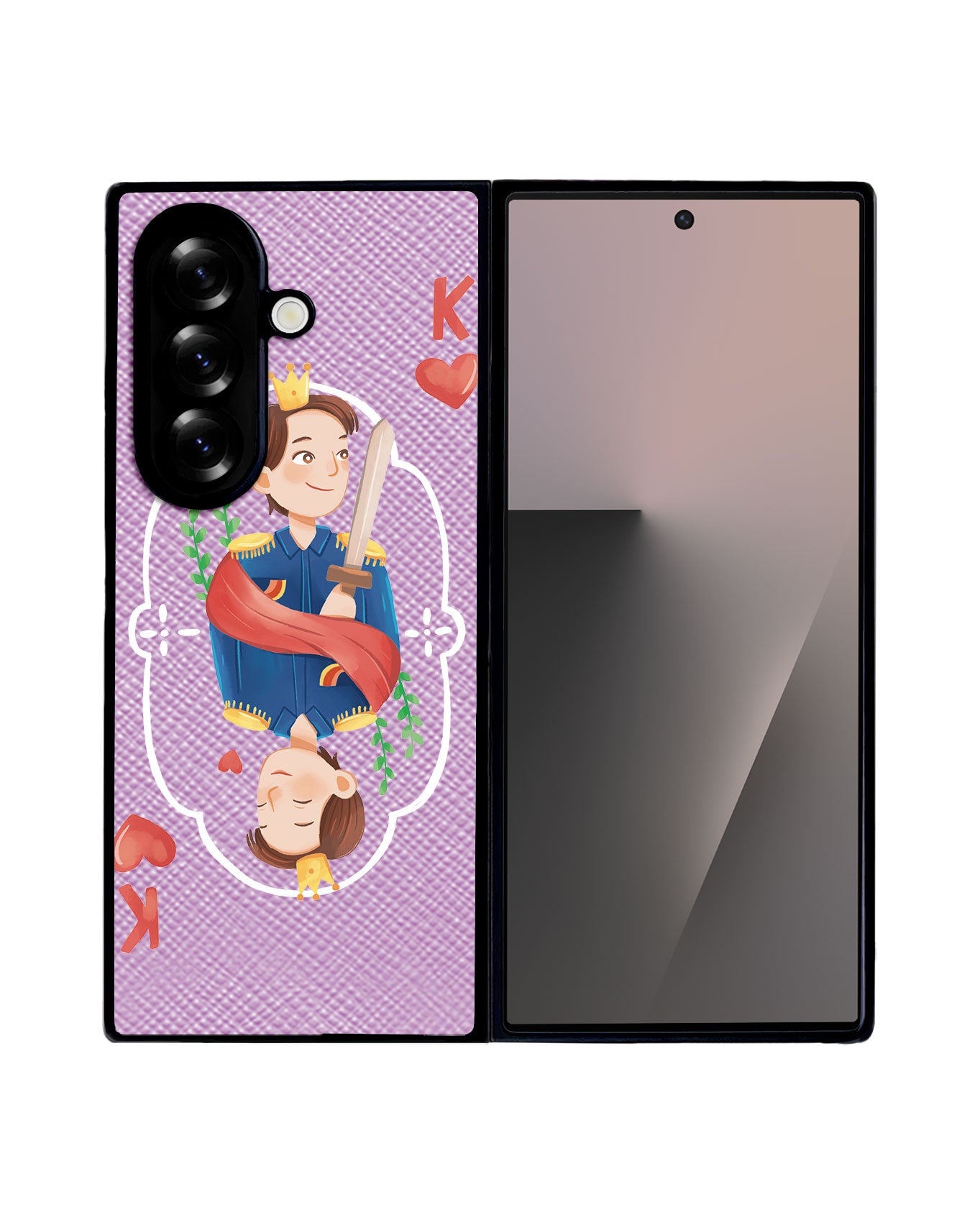 Android Flip / Fold Leather Grip - King (Couple Case)