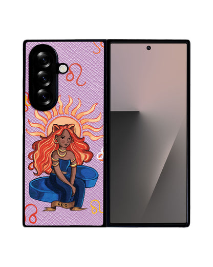 Android Flip / Fold Leather Grip - Leo