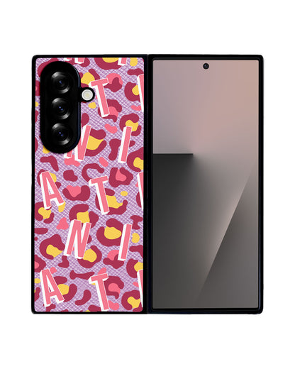 Android Flip / Fold Leather Grip - CUSTOM MONOGRAM 3.0 Leopard Monogram 3.0