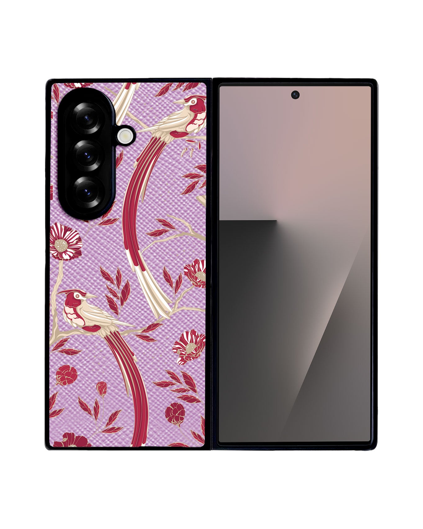 Android Flip / Fold Leather Grip - Lovebird 8.0