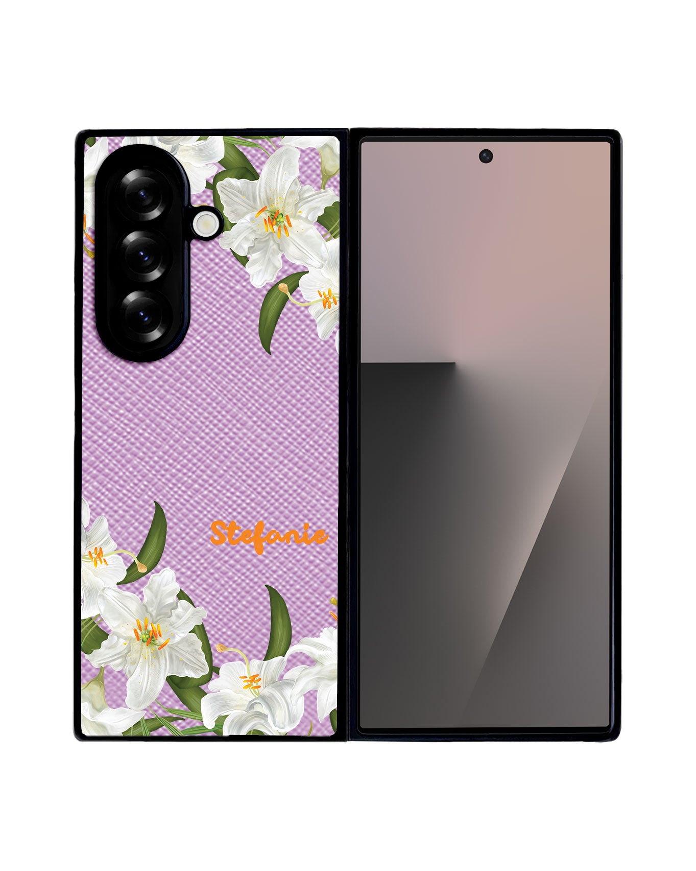 Android Flip / Fold Leather Grip - May Lily of The Valley