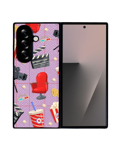 Android Flip / Fold Leather Grip - Movie Night