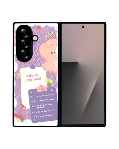 Android Flip / Fold Leather Grip - Note to my Past