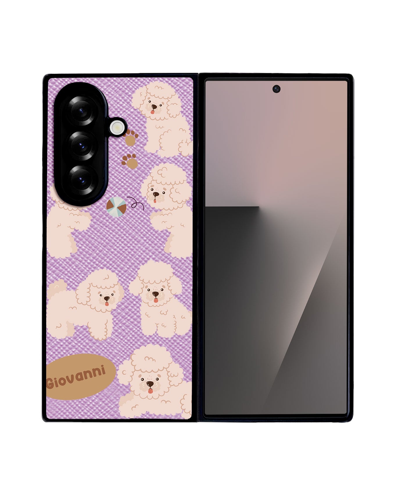 Android Flip / Fold Leather Grip - Poodle Squad 2.0
