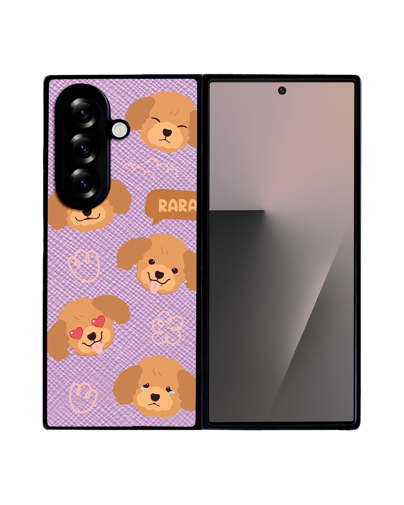 Android Flip / Fold Leather Grip - Poodle Squad 3.0
