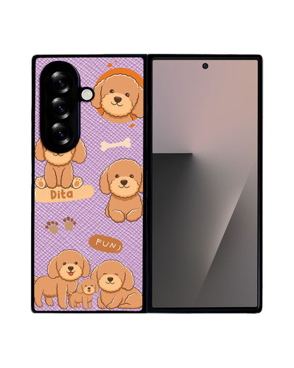 Android Flip / Fold Leather Grip - Poodle Squad 4.0