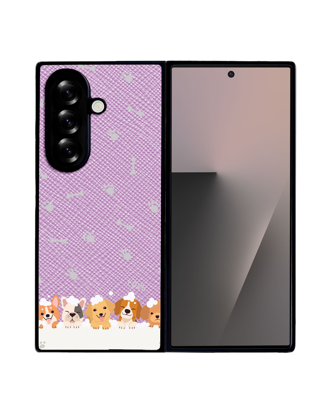 Android Flip / Fold Leather Grip - Ruff Family 2.0