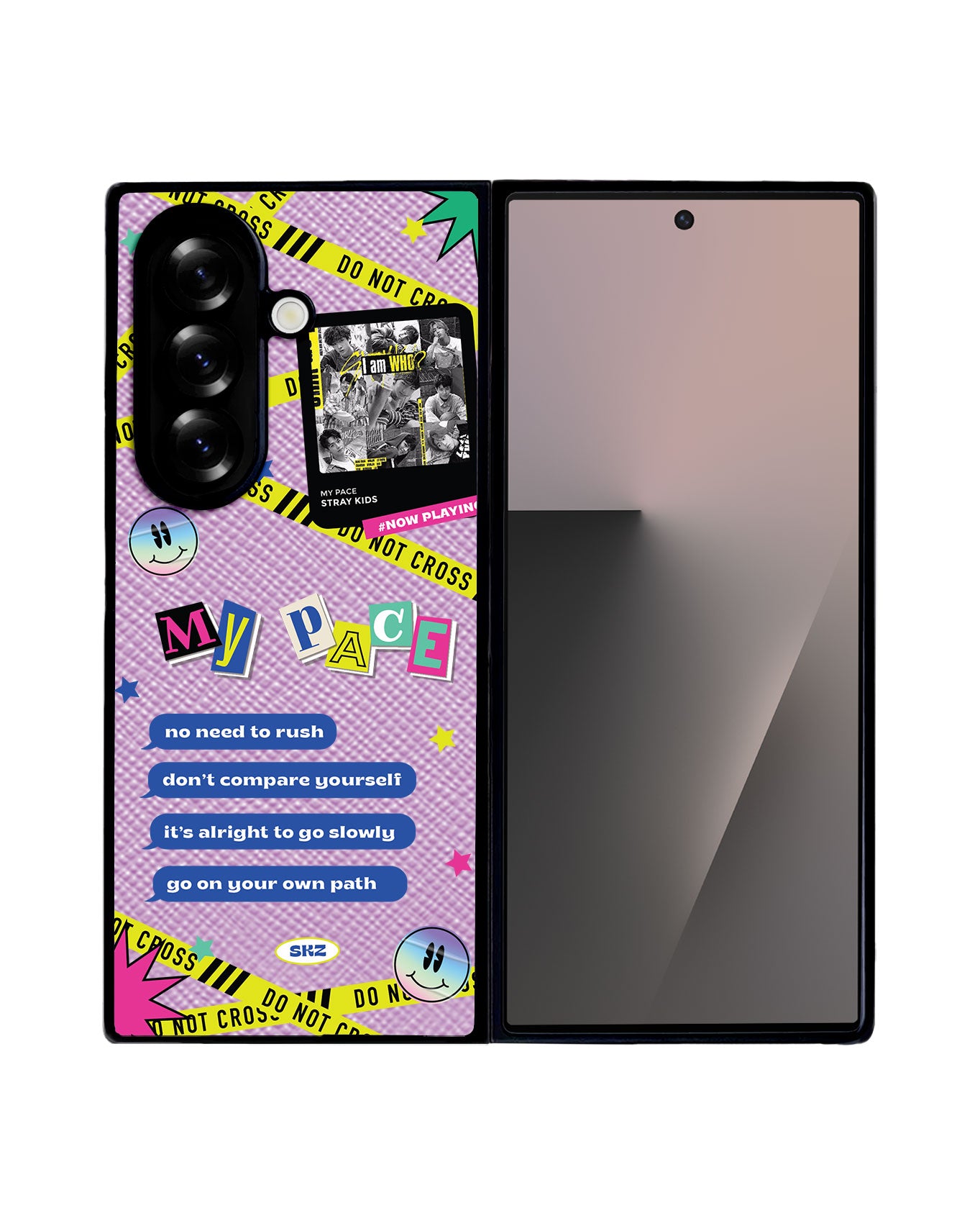 Android Flip / Fold Leather Grip - Stray Kidz My Pace