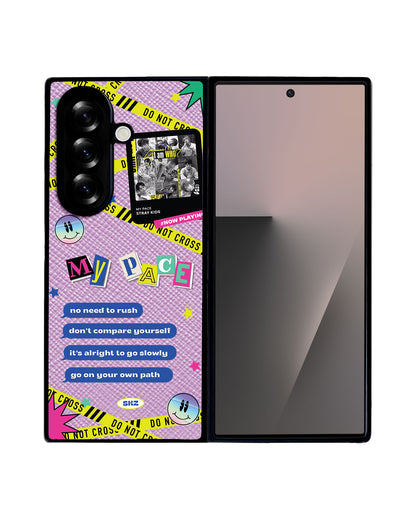 Android Flip / Fold Leather Grip - Stray Kidz My Pace