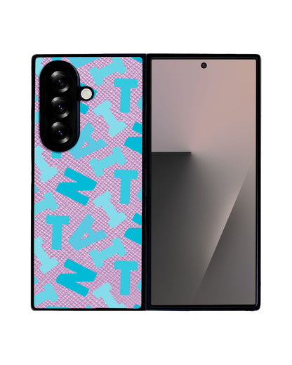 Android Flip / Fold Leather Grip - Scattered Monogram 5.0