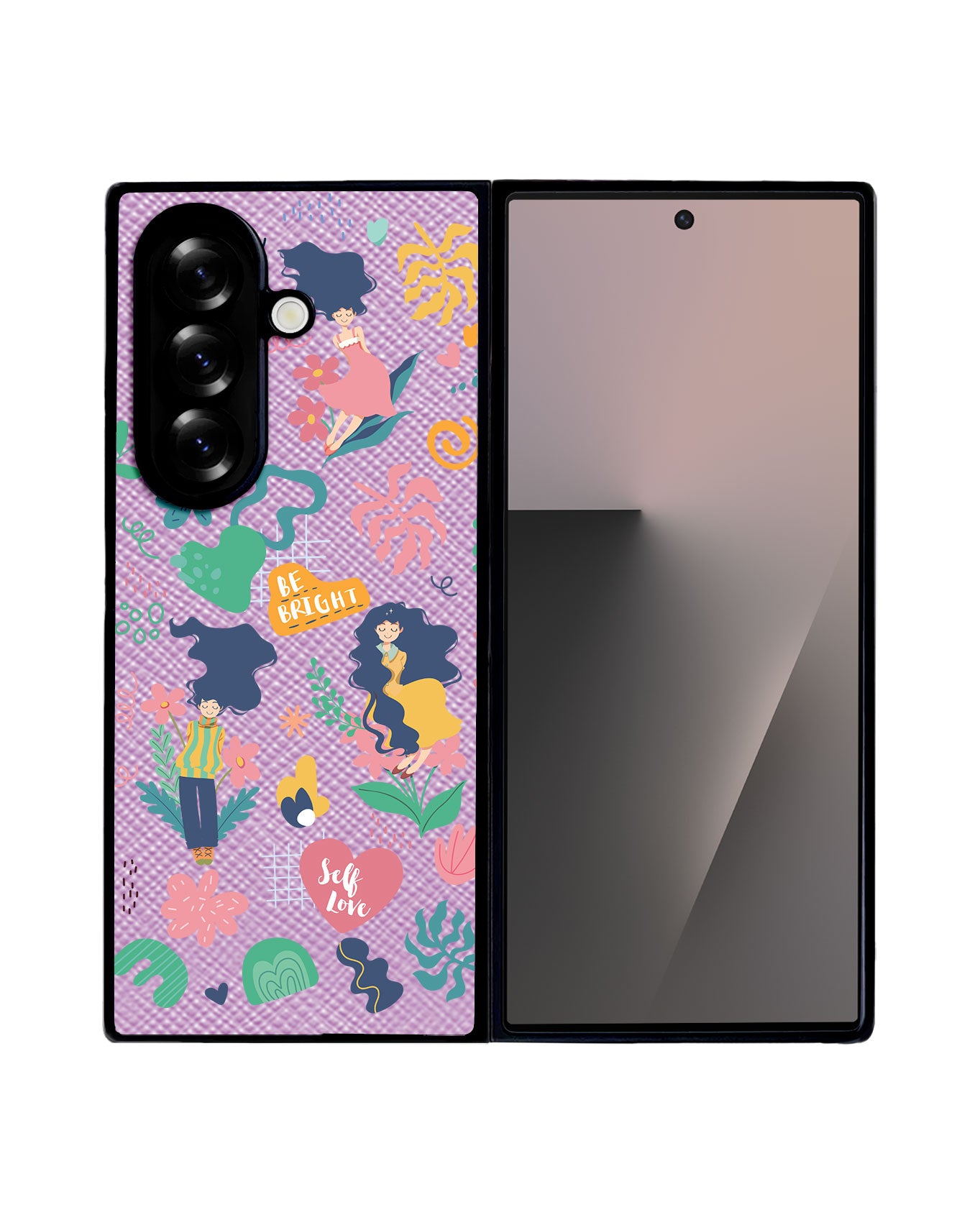 Android Flip / Fold Leather Grip - Self Love Sticker Pack 2.0