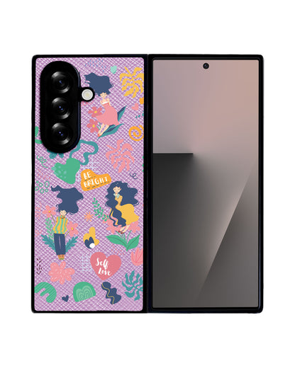 Android Flip / Fold Leather Grip - Self Love Sticker Pack 2.0