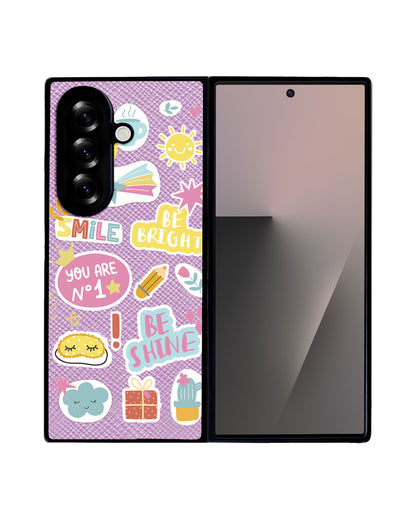 Android Flip / Fold Leather Grip - Self Love Sticker Pack 3.0