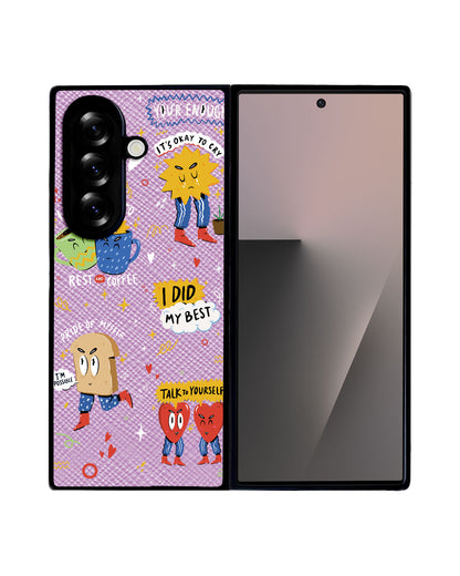 Android Flip / Fold Leather Grip - Selfless Love 3.0