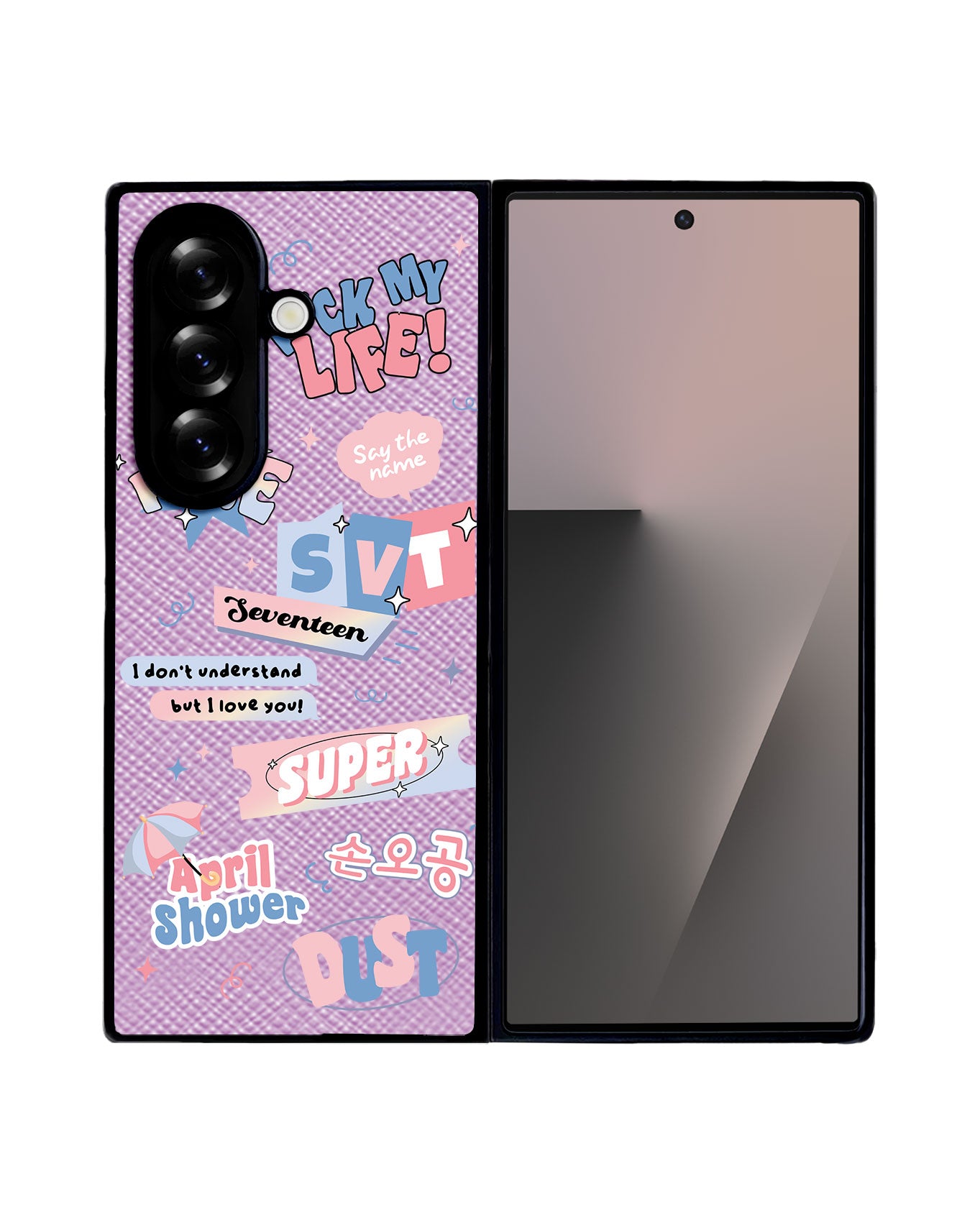 Android Flip / Fold Leather Grip - Seventeen Super