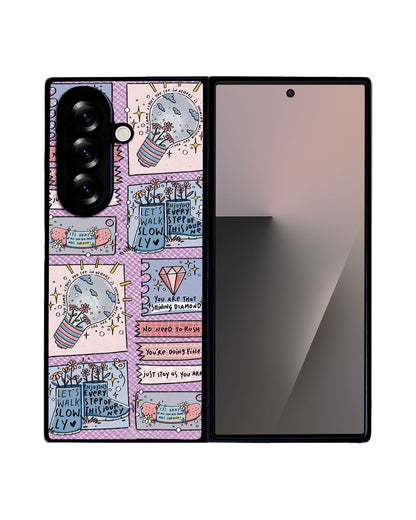 Android Flip / Fold Leather Grip - Shine