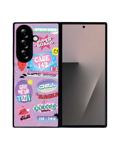 Android Flip / Fold Leather Grip - Stray Kids Case 143