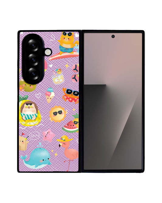 Android Flip / Fold Leather Grip - Summer