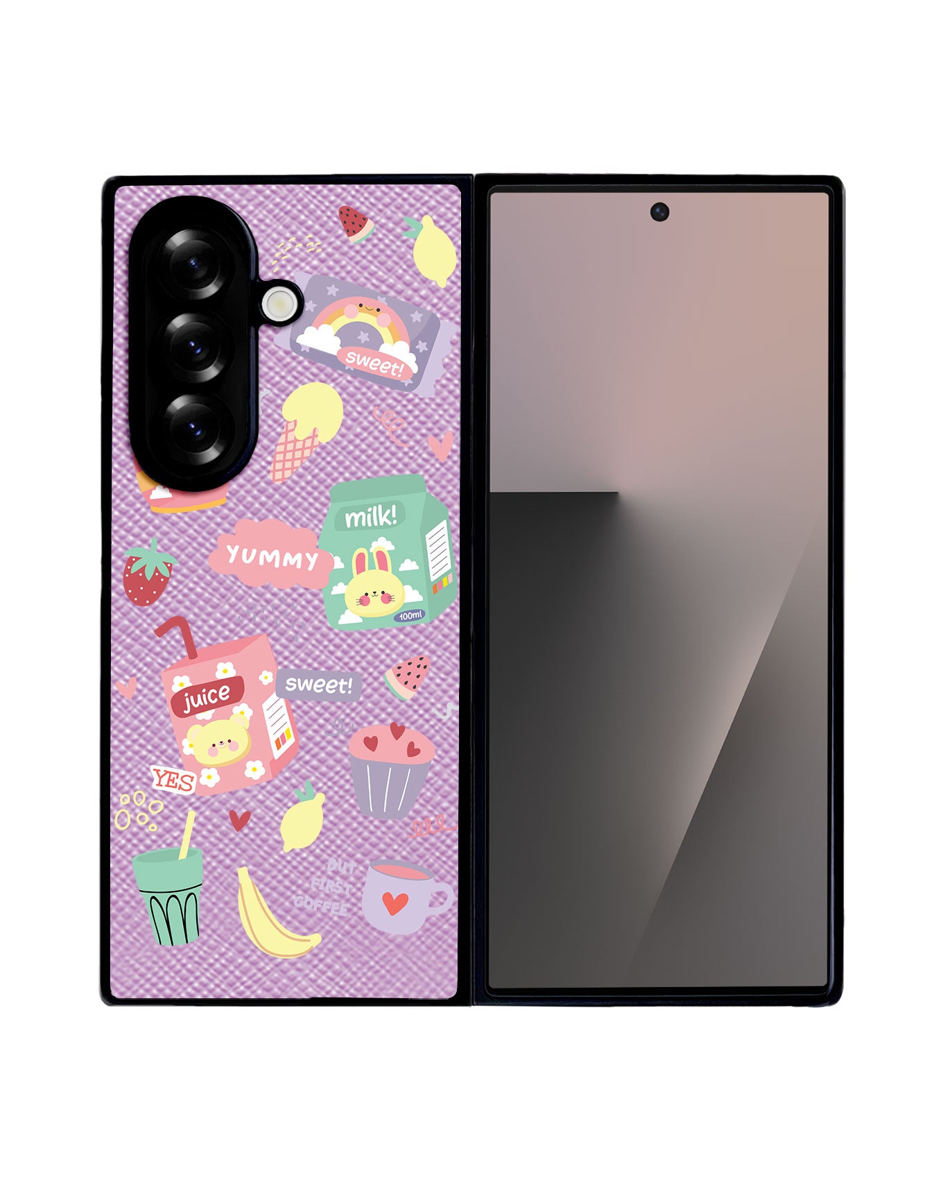 Android Flip / Fold Leather Grip - Sweet & Yummy