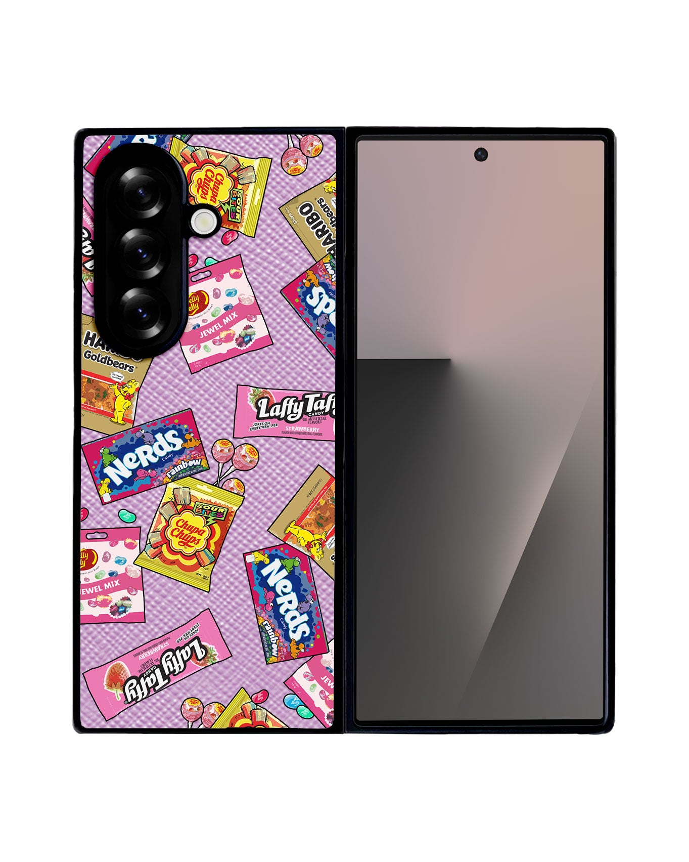 Android Flip / Fold Leather Grip - Sweets and Gummies