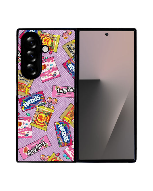 Android Flip / Fold Leather Grip - Sweets and Gummies