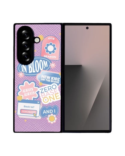 Android Flip / Fold Leather Grip - Zerobaseone Song Sticker Pack