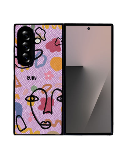 Android Flip / Fold Leather Grip - Abstract 4.0