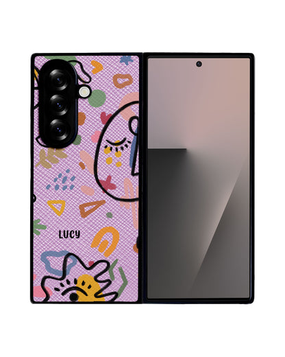 Android Flip / Fold Leather Grip - Abstract 5.0