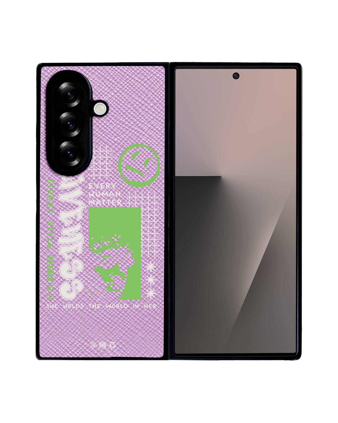 Android Flip / Fold Leather Grip - Alive