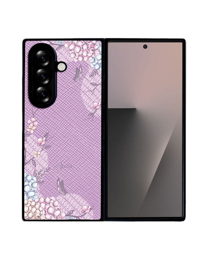 Android Flip / Fold Leather Grip - Batik Floral