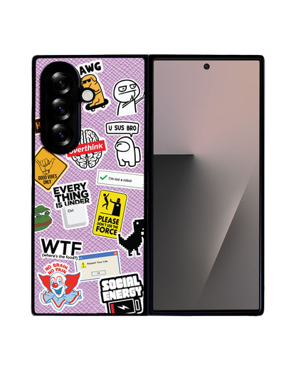 Android Flip / Fold Leather Grip - Brand Parody 2.0