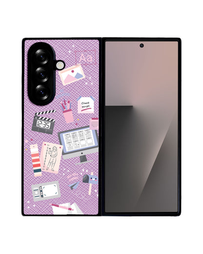 Android Flip / Fold Leather Grip - Designer