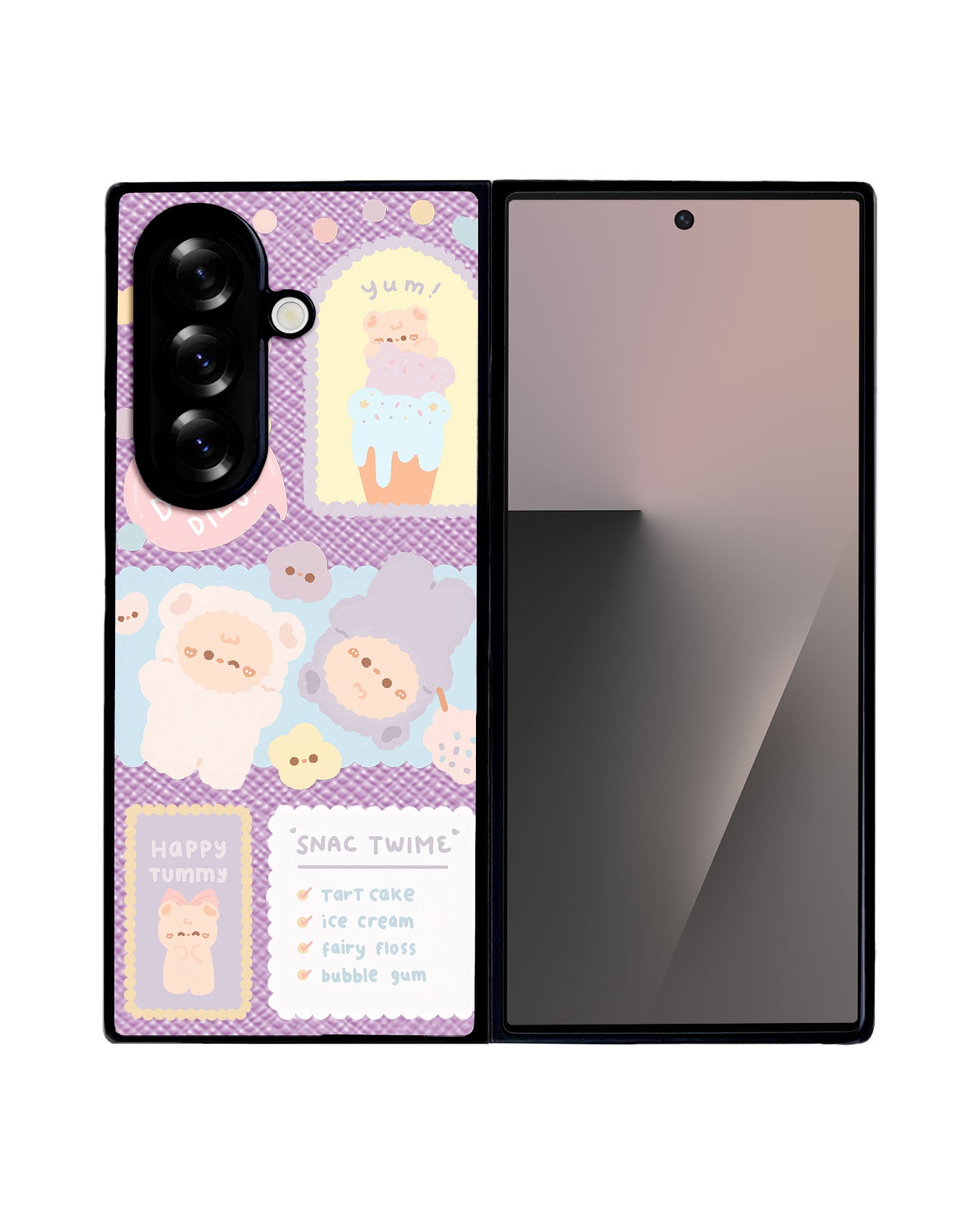 Android Flip / Fold Leather Grip - Sweets Heaven