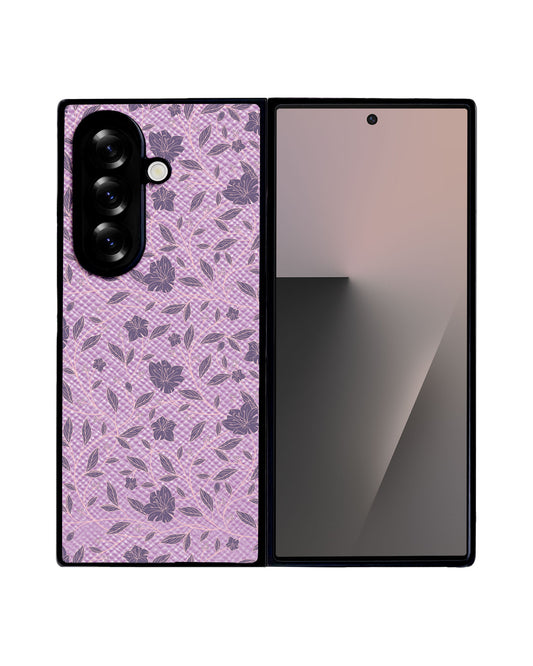 Android Flip / Fold Leather Grip - Sketchy Flower 4.0