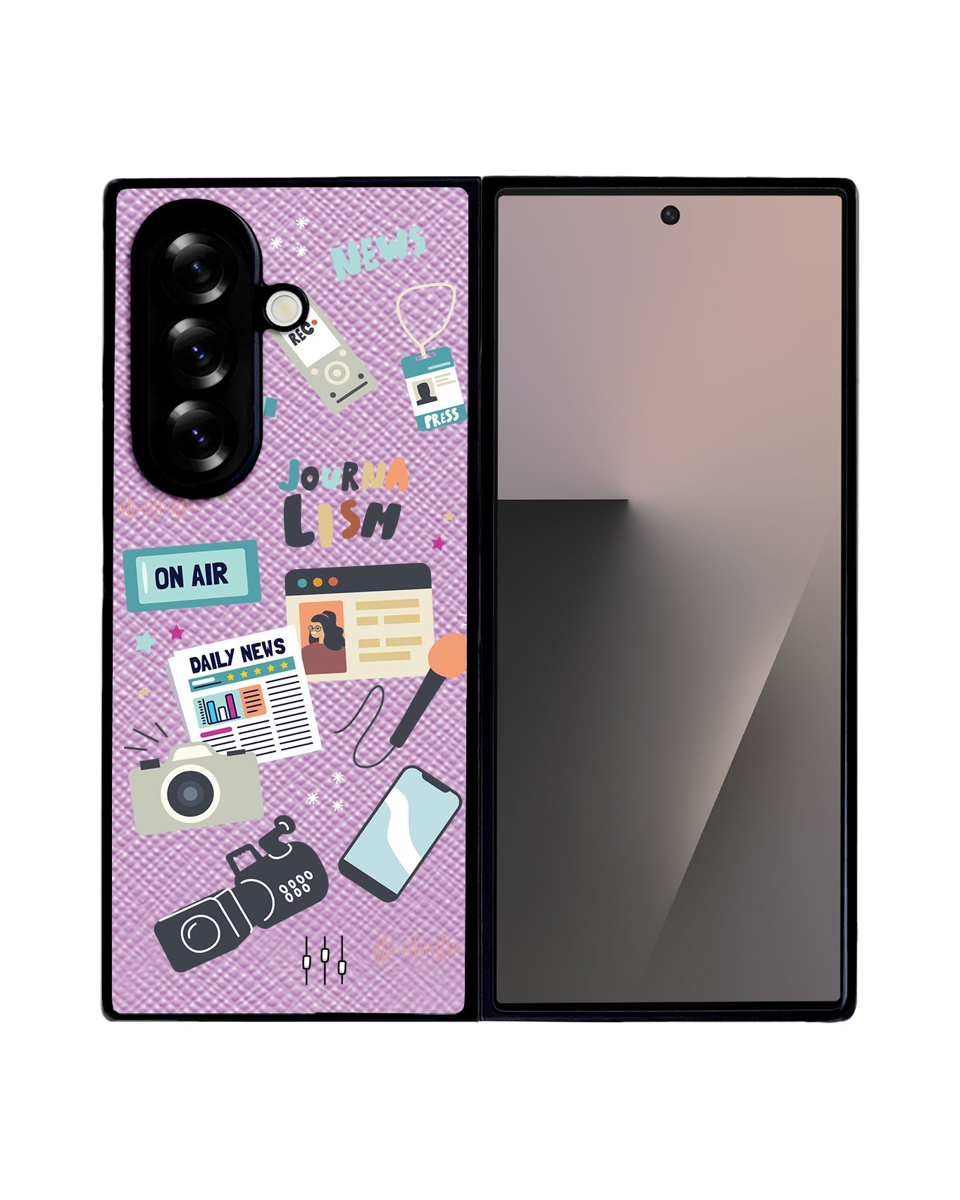 Android Flip / Fold Leather Grip - Journalism