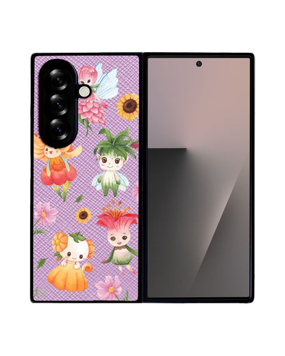 Android Flip / Fold Leather Grip - Magical Garden