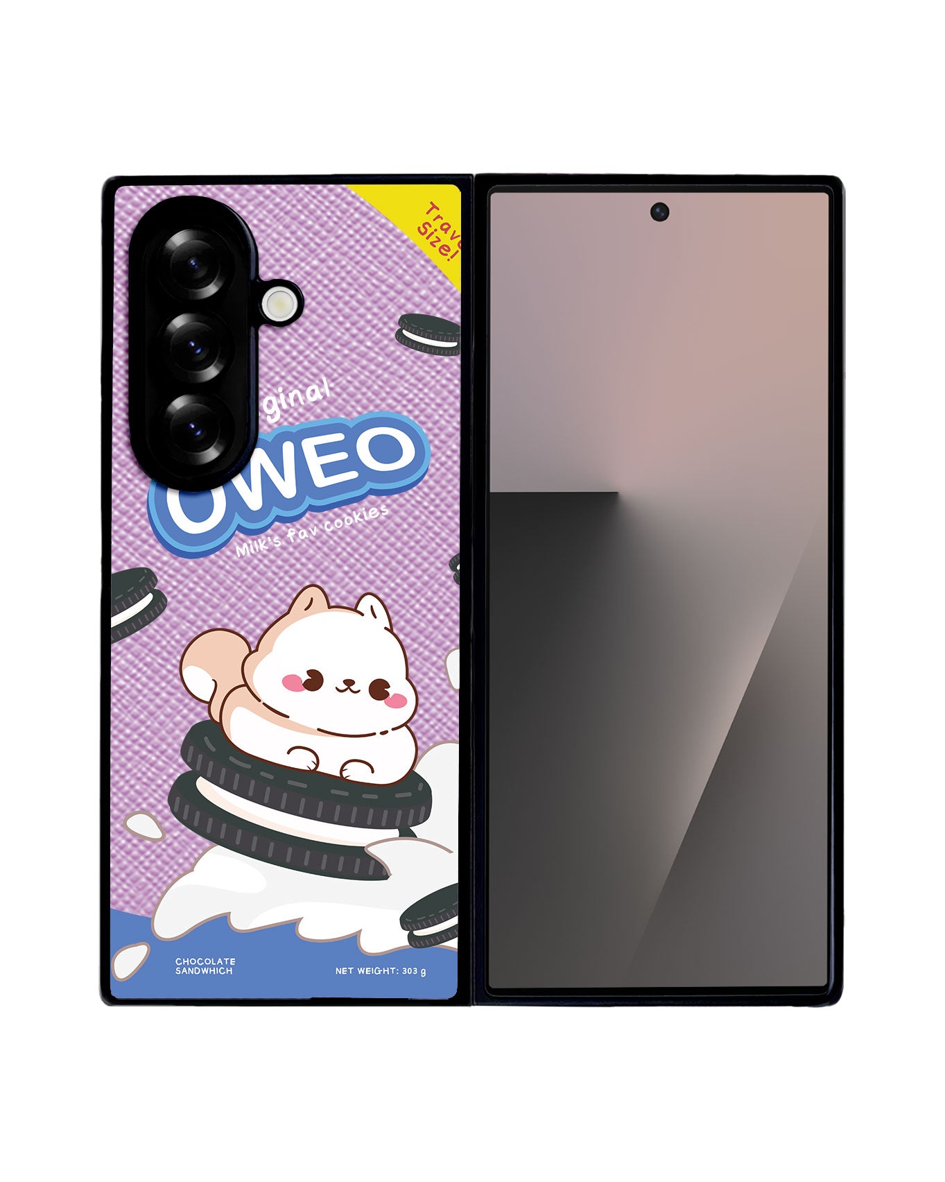 Android Flip / Fold Leather Grip - Oweo Dog