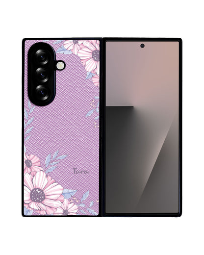 Android Flip / Fold Leather Grip - Pink Blossom
