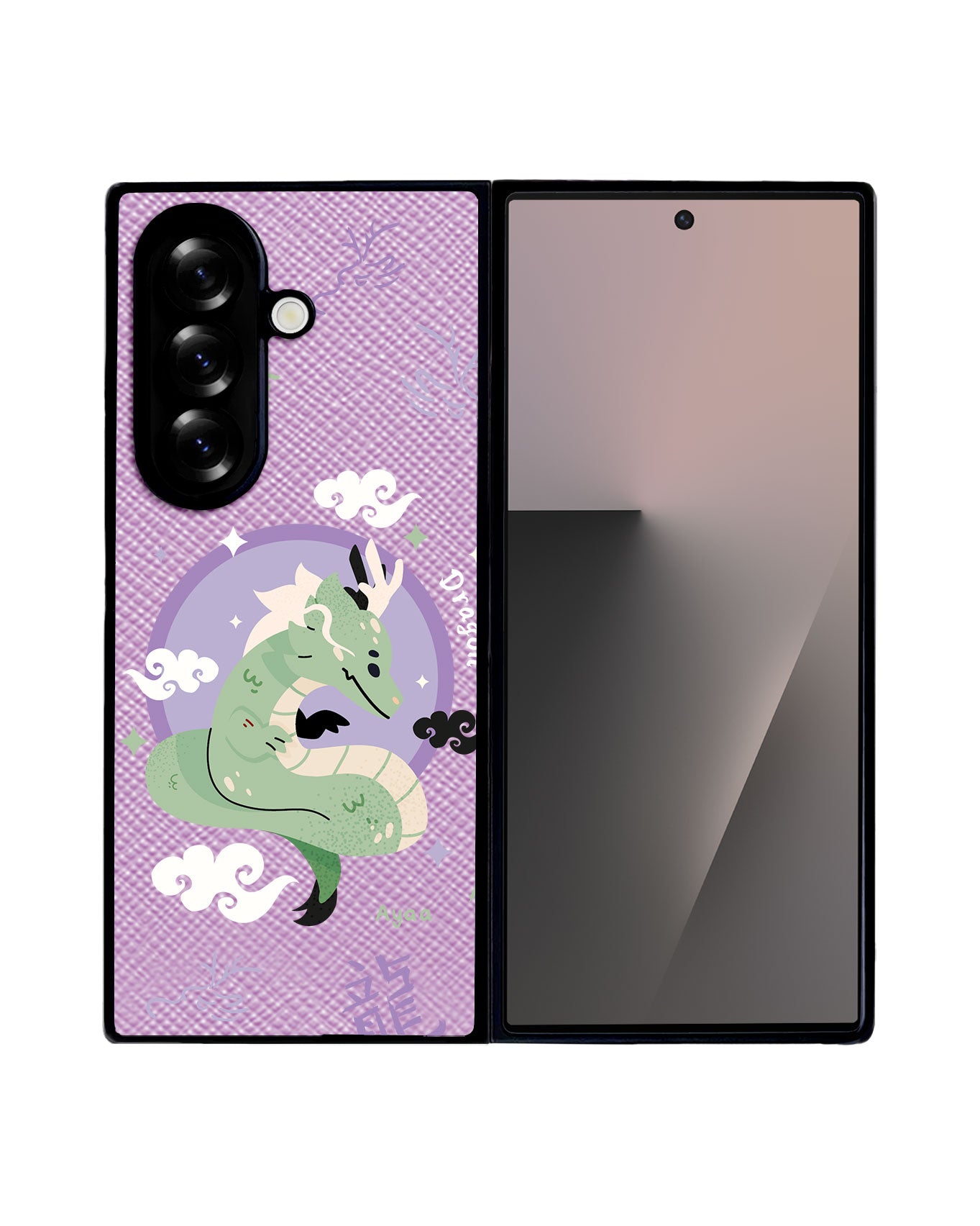 Android Flip / Fold Leather Grip - Dragon (Chinese Zodiac / Shio)